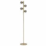 Vloerlamp Lucide TYCHO - 4xG9 - Mat Goud / Messing