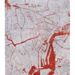 Louis De Poortere vloerkleed, Cities Orange Cut 9323, Amsterdam design