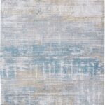 Louis De Poortere vloerkleed, Atlantic Long Island Blue 8718, Streaks design