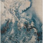 Vloerkleed Nourison, Maxell MAE08 Ivory / Teal