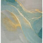 Vloerkleed Nourison, Prismatic PRS27 Grey / Seafoam