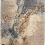 Vloerkleed Nourison, Silk Shadows SHA23 Beige / Blue