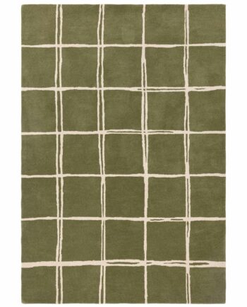 Asiatic vloerkleed Albany Grid Olive