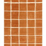 Vloerkleed Asiatic Albany Grid Rust