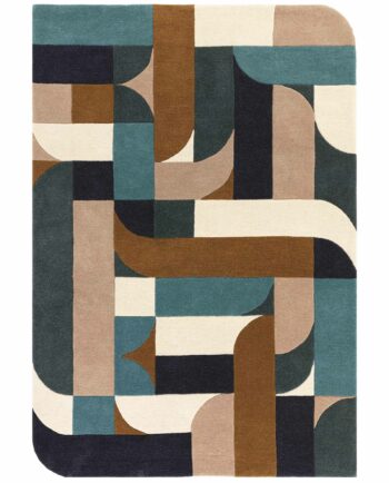 Asiatic vloerkleed Matrix 89 Klotski Teal