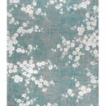 Louis De Poortere vloerkleed, Sakura Lake Blue 9850, Sakura design