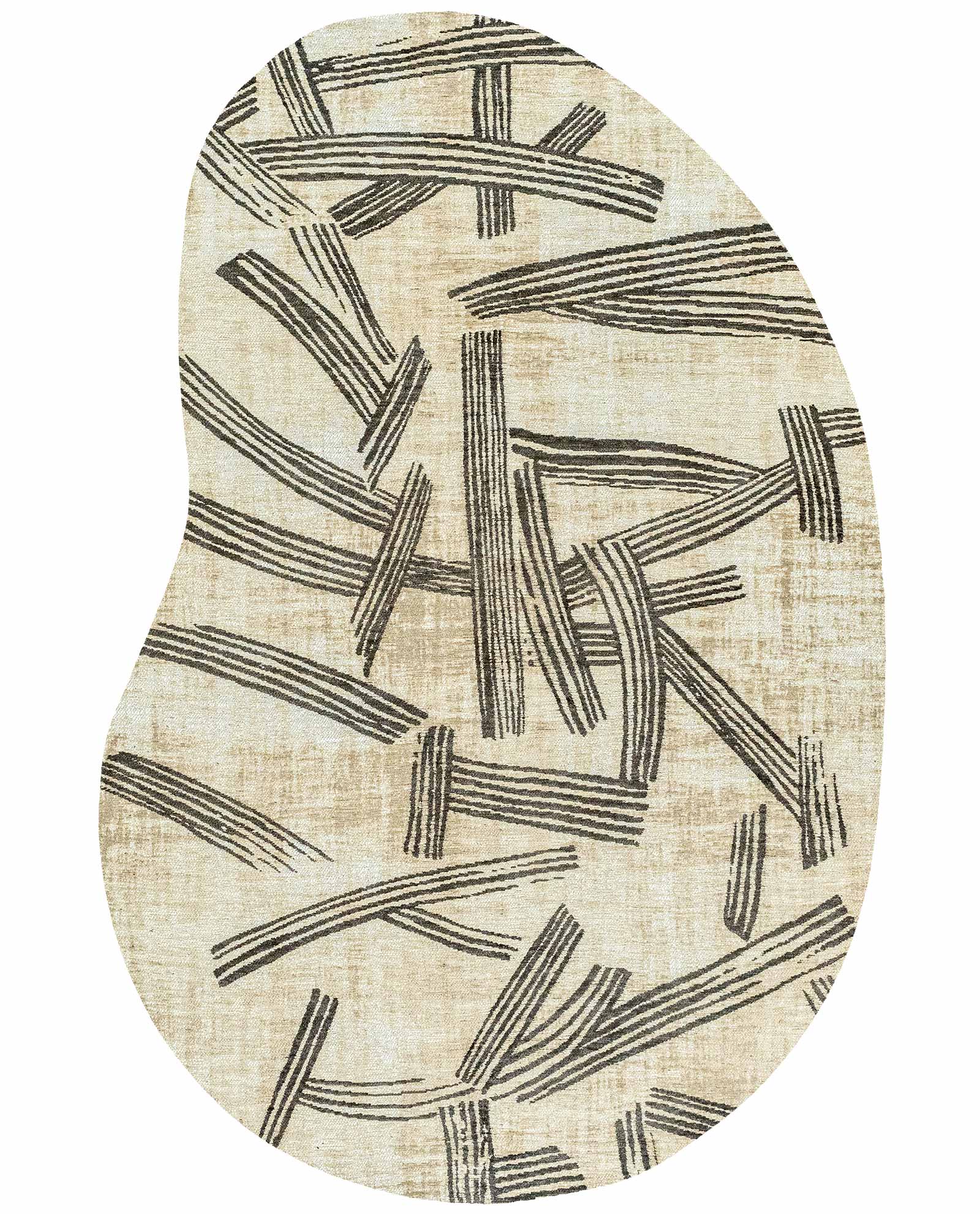 Louis De Poortere vloerkleed Meditation 2067 Kanji Slate peanut 1