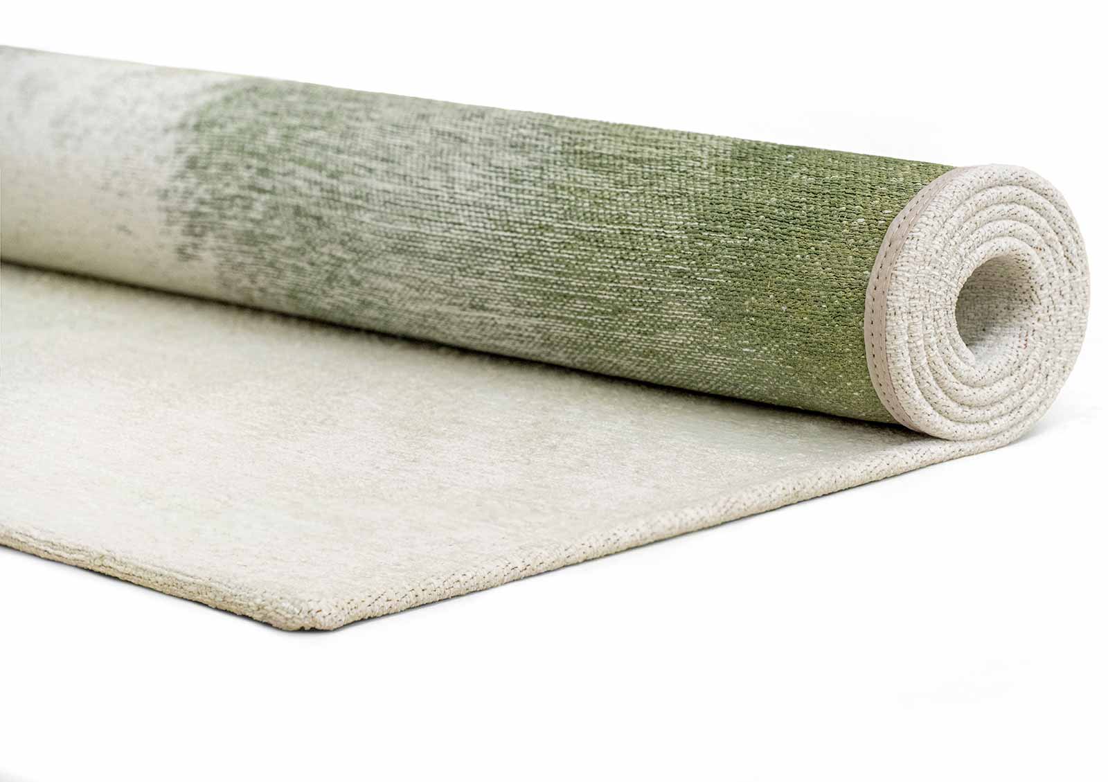Louis De Poortere vloerkleed Meditation 2105 Drop Green Pepper roll