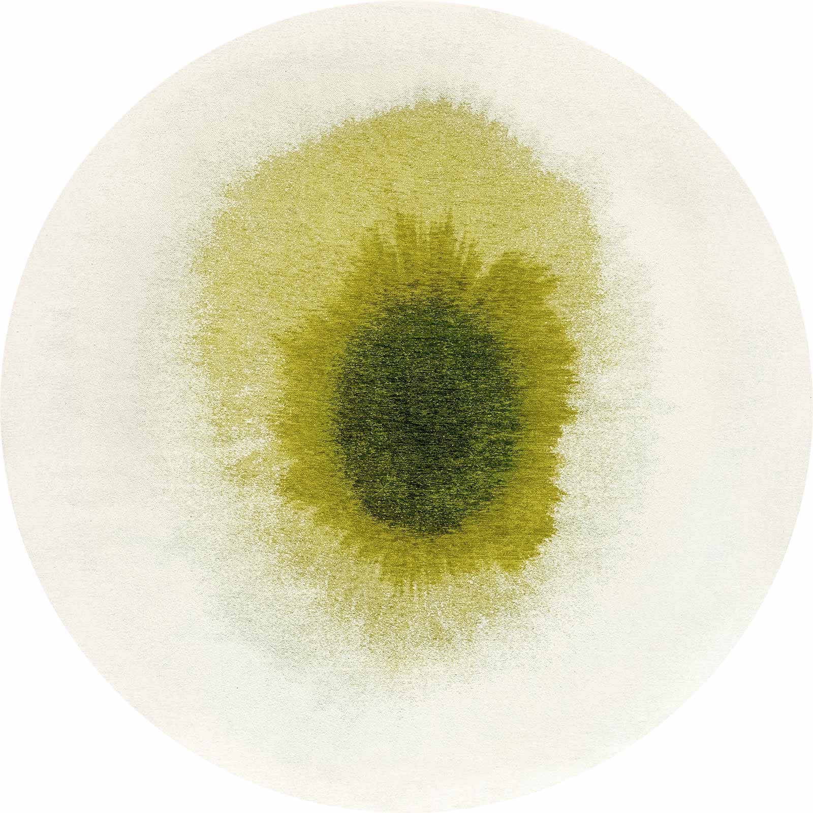 Louis De Poortere vloerkleed Meditation 2105 Drop Green Pepper round 1